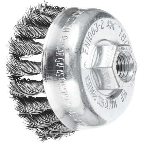 Cup Brush - Twist Knot STEEL  TBG 65/M10x1.50 ST 0.35