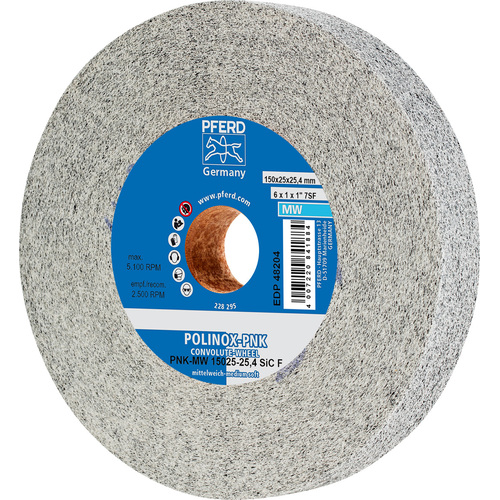 POLINOX Convolute Wheel  PNK-MW 15025-25.4 SiC FINE (medium soft)
