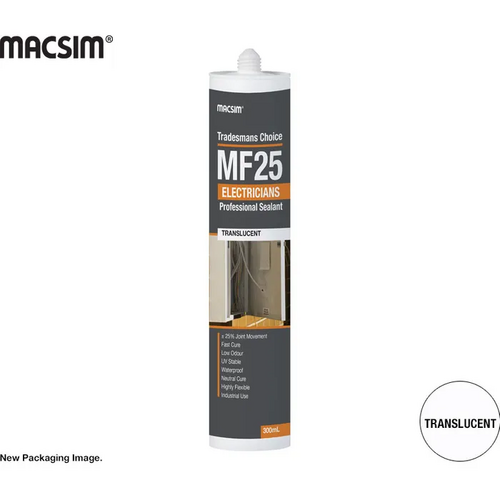 MF25 Electricians Silicone Translucent 300ml Cartridge