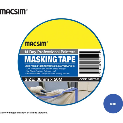 14 Day UV Masking Tape 48mm x 50mtr Blue
