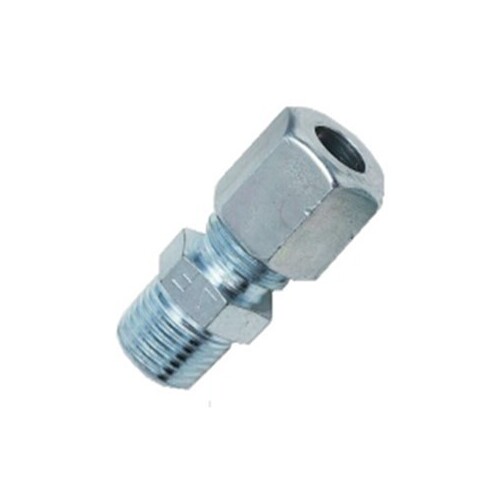 56-M003-06M08 6mm Tube x M8x1.00P Male Connector Steel Lubrication Fitting