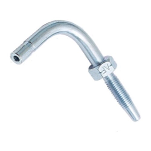 56-PHSE-37 Push In Hose Stud 90deg Elbow 37mm long Steel to suit pushin Lubrication Fitting