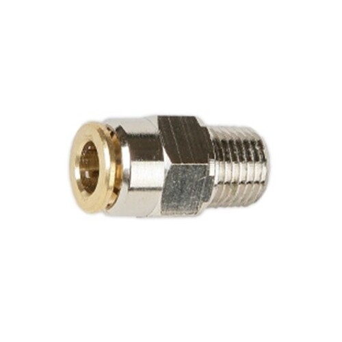 56-PM003-06M06 6mm Tube x M6x1.00P Push In Male Connector Lubrication Fitting