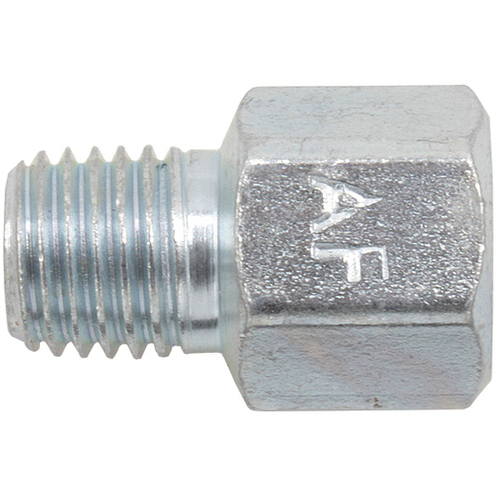 5672-M08M06 M8x1.00P Female x M6x1.00P Male Adaptor Steel Lubrication Fitting