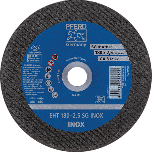 EXTRA SLIM Cut-Off Wheel PREMIUM - INOX Stainless Steel - 180 x 2.5mm