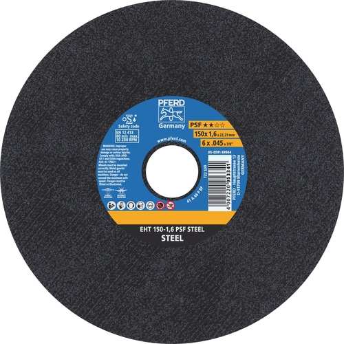 ULTRA THIN Flat Cut-Off Wheel GP - STEEL  EHT 150-1.6 A 46 P PSF