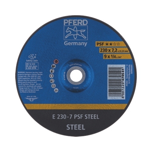 Grinding Wheel GP Depressed Centre - STEEL -  230mm