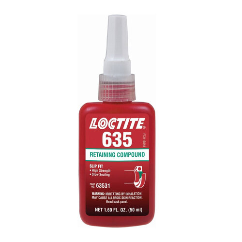 LOCTITE® 635 Retaining Compound - High Strength - Slow Cure - 50ml Bottle