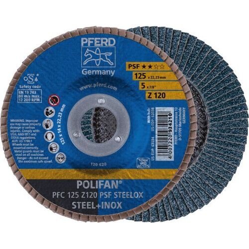 POLIFAN Flap Disc GP Zirconia -  PFC 125 Z 120 PSF