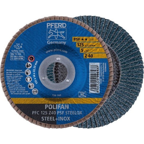 POLIFAN Flap Disc GP Zirconia -  PFC 125 Z 40 PSF