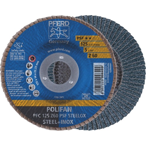 POLIFAN Flap Disc GP Zirconia -  PFC 125 Z 60 PSF