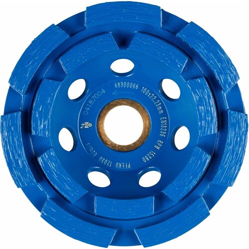 Diamond Cup Wheel General Purpose - Double Row 100 x 6 x 16/22.23 PSF