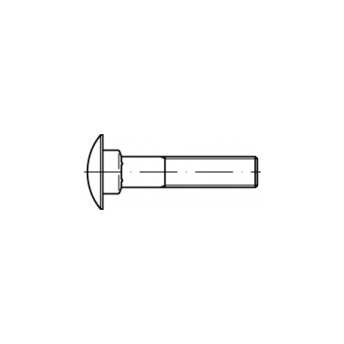 M6X20 Metric Coarse Cup Head Bolt Only DIN 603 A4 / 316 Stainless Steel