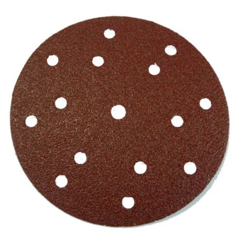 Velstick Paper Disc 15 Hole E28V Aluminium Oxide Stearated E Weight - 150mm  E28V  100 Grit