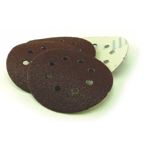 Velstick Paper Disc 8 Hole E28V Aluminium Oxide Stearated E Weight - 125mm  E28V    40 Grit