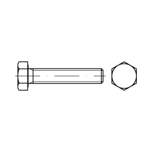 M3X6 Metric Coarse Hex Set Screw (Full Thread) ISO 4017 / DIN 933 A4-70 Stainless Steel