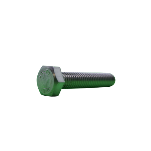 M12X80 Metric Coarse Hex Set Screw (Full Thread) ISO 4017 / DIN 933 A4-70 Stainless Steel