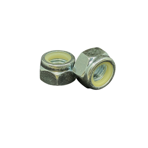 M4 Metric Coarse Nylon Insert Nyloc Nut DIN 985 Class 8 Zinc Plated