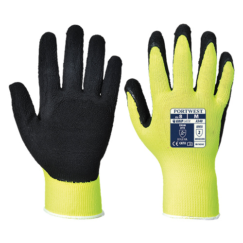 Hi-Vis Grip Glove YellowLarge