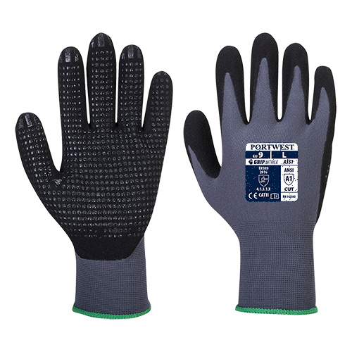 Dermiflex Plus Glove GreyBk Large