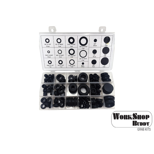 Workshop Buddy 125pce Grommet Grab Kit (1/8x1/4 - 1)