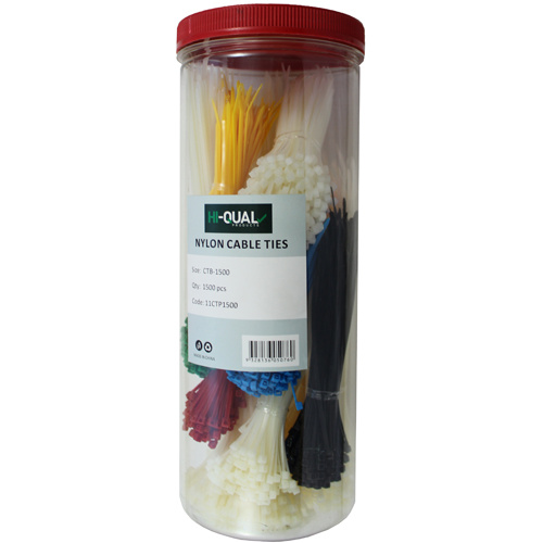 CTB-1500 Nylon Cable Tie Assortment Pack 1500pcs