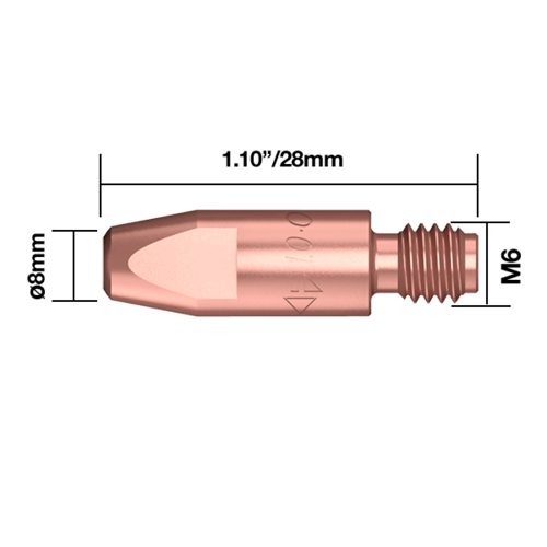 Binzel® Style M6x8mm 0.9mm Contact Tip - CT0968