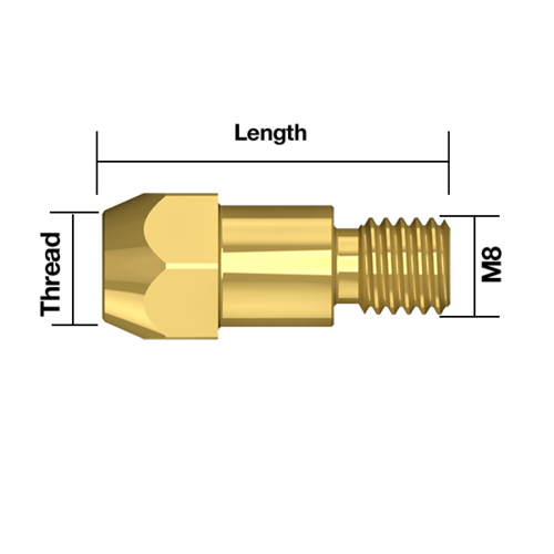 Binzel® Style Tip Adaptor (M6) BZL 36 - TA36