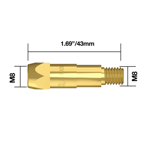 Binzel® Style Tip Adaptor (M8) BZL 40 - TA40