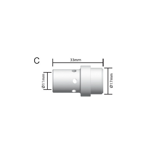 Binzel® Style Gas Diffuser 36 Silicon Rubber - DIF36R