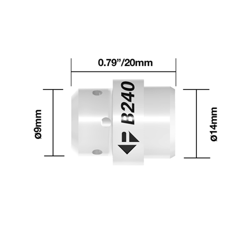 Binzel® Style Gas Diffuser Black BZL 24 - DIF24