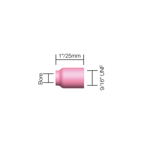 Gas Lens Cups 9/20 Series Gas Lens Cup 11.0mm (#7) - 53N61