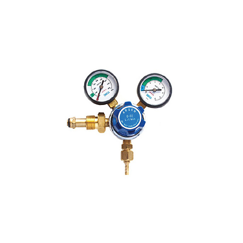 Omega Single Stage Regulator Argon Regulator Twin Gauge 0-34 L/Min (Side Entry) - OMEAR55S