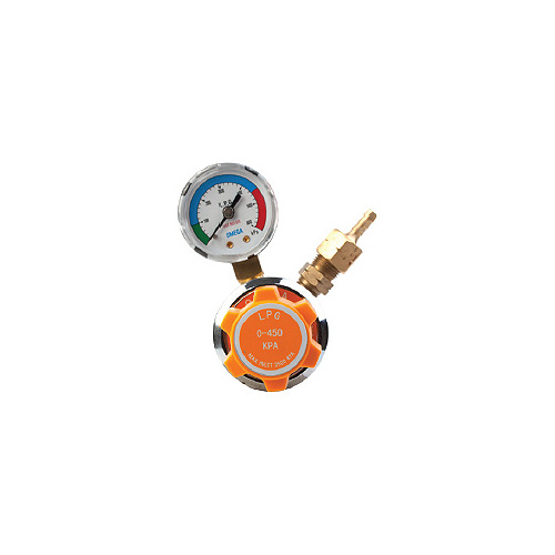 Omega Single Stage Regulator LPG Regulator Single Gauge 0-350 Kpa - OMELP35