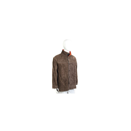 Leather Welders Jacket Charcoal Brown 3XL  - AP51303XL