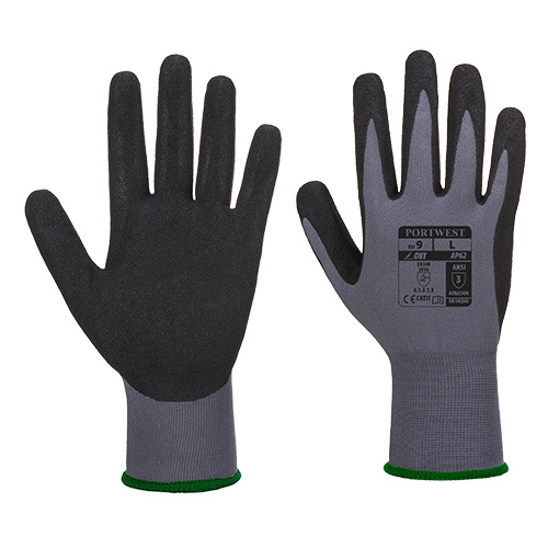 Dermiflex Aqua Glove GreyBk Large