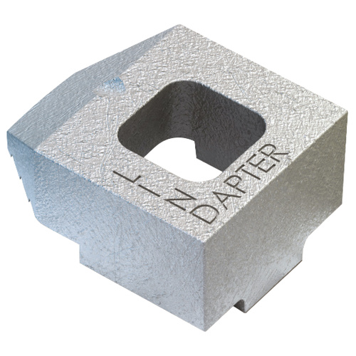 B12L Lindapter - Type B Flat Top Clamp M12 Long Tail Hot Dip Galvanized