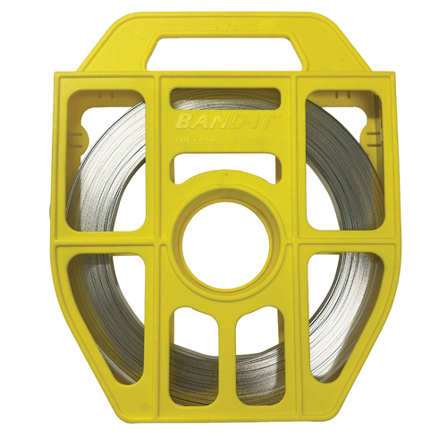 C203 9.53mm / 3/8" BAND-IT® Band Strapping 201 Stainless Steel 30.5m metre roll