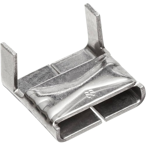 C252 6.35mm / 1/4" BAND-IT® Clips 201 Stainless Steel Pack of 100pcs