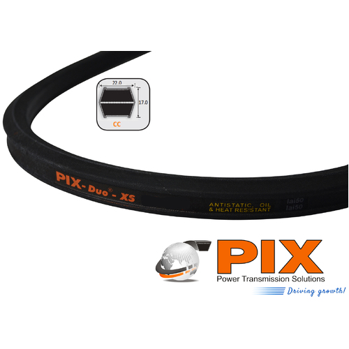 CC104 PIX Double Sided Vee Belt