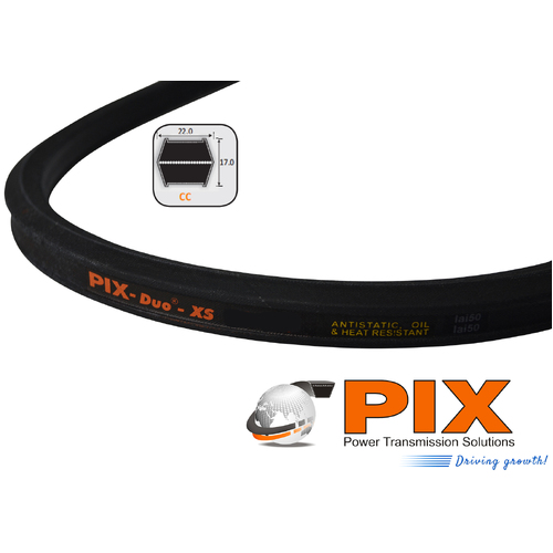 CC128 PIX Double Sided Vee Belt