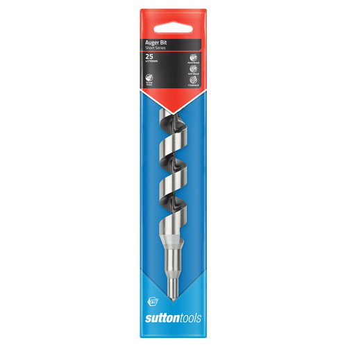 Sutton Auger Bit D510 25.0mmx210mm 7/16" Power Groove Shank Short Series