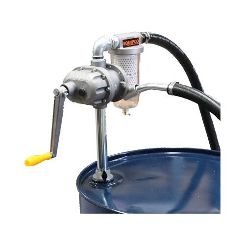 Super flow rotary pump with 2.5mt hose & clear bowl 10 micron fuel filter for diesel and unleaded fuel