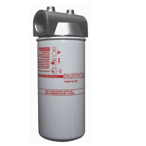 90LPM high flow filter assembly 1" port head 10 micron element