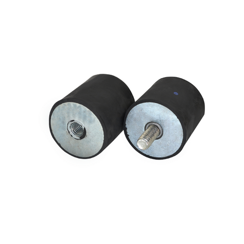 100X55mm Cylindrical Anti Vibration Rubber Mount Male x Female A (40 Shore)