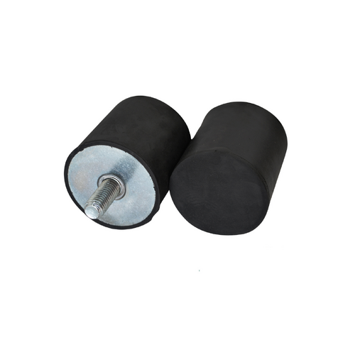 60X50mm Cylindrical Anti Vibration Rubber Mount Male x Buffer C (65 Shore)