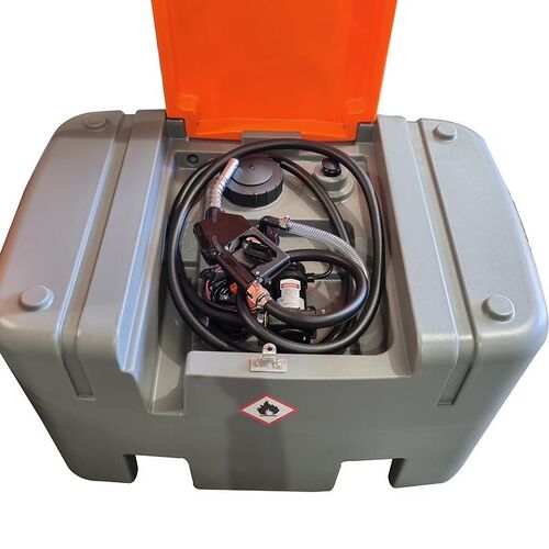 400ltr Fueline Compact poly diesel ute tank kit with 12V pump, 4m hose and automatic nozzle