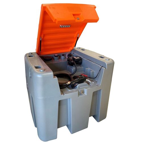 980ltr Fueline Compact poly diesel ute tank with 50 LPM 12 volt pump kit