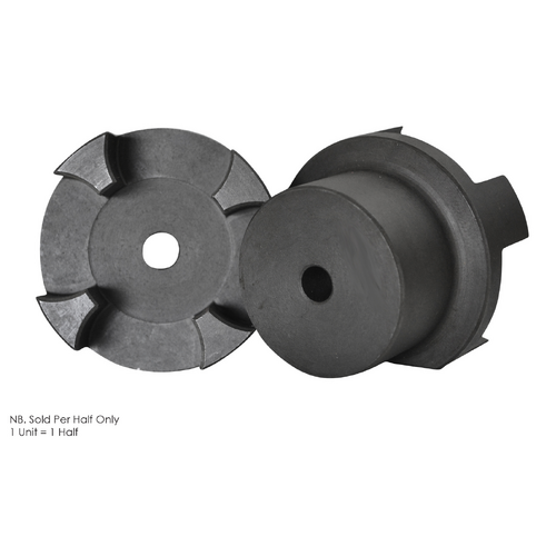 Curved Jaw Coupling Half GE38-1 Stepped Hub Pilot Bore Centre