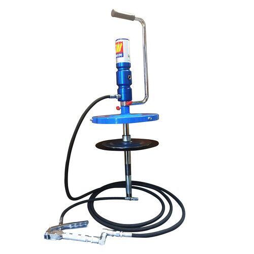 20KG Air operated grease pump kit with 4 Mtr hose, z swivel and booster gun